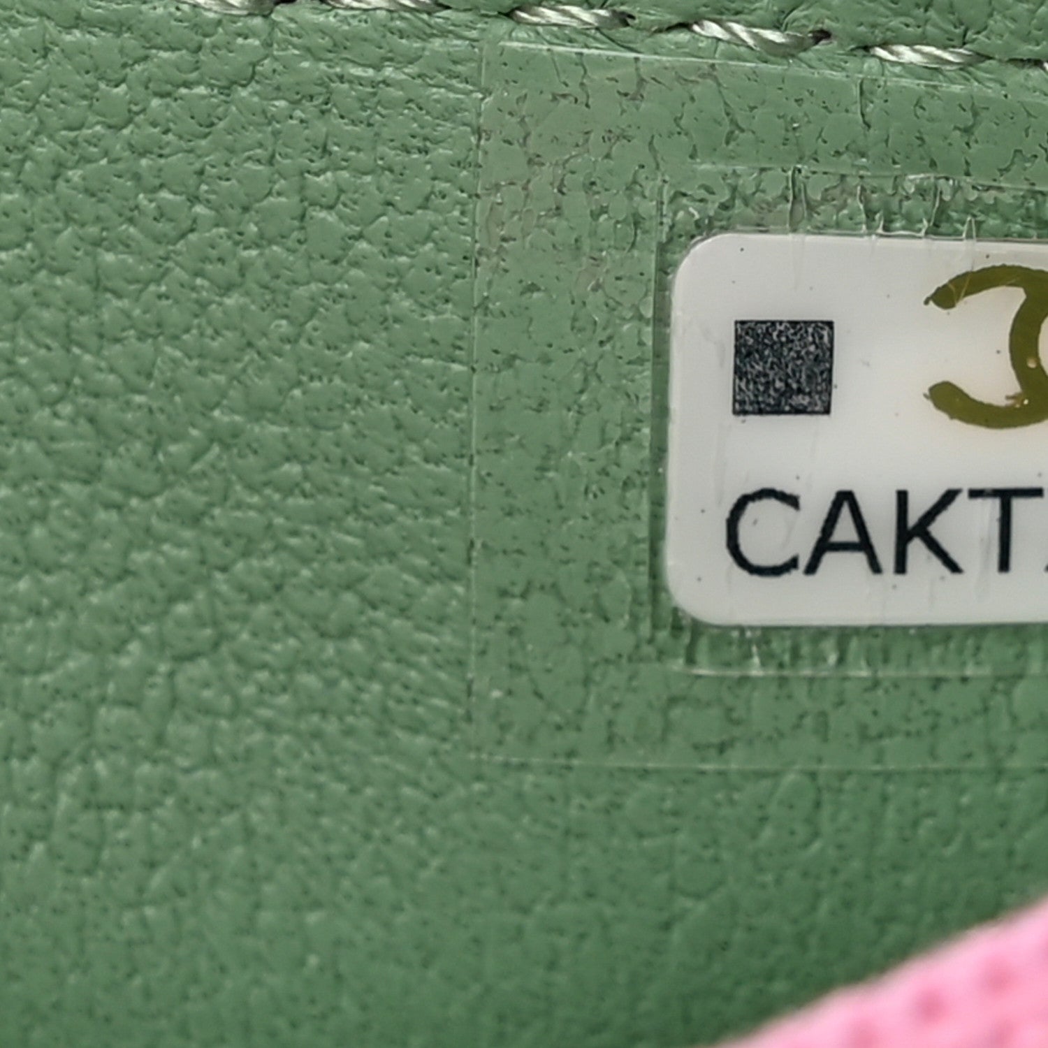 Chanel Lambskin Quilted Flap Phone Holder With Chain Lilac Light Green 8 of 12