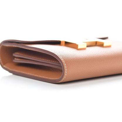 Hermes Evercolor Constance Short Wallet Gold 8 of 10