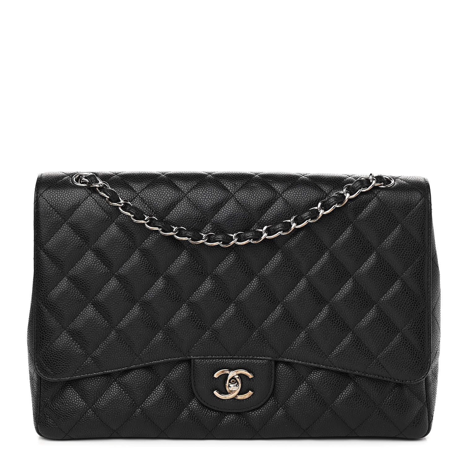 Chanel Caviar Quilted Maxi Single Flap Black 1 of 11