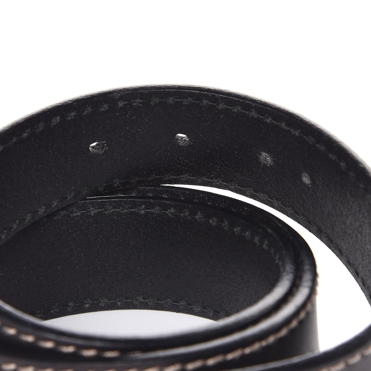 Calfskin Script Belt 80 32 Dark Brown