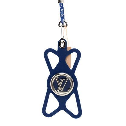 Louis Vuitton Monogram Silicone Louise Phone Holder Blue 2 of 6
