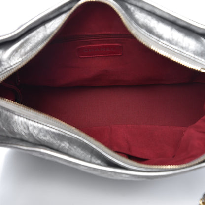 Chanel Metallic Aged Calfskin Quilted Medium Gabrielle Silver 7 of 12