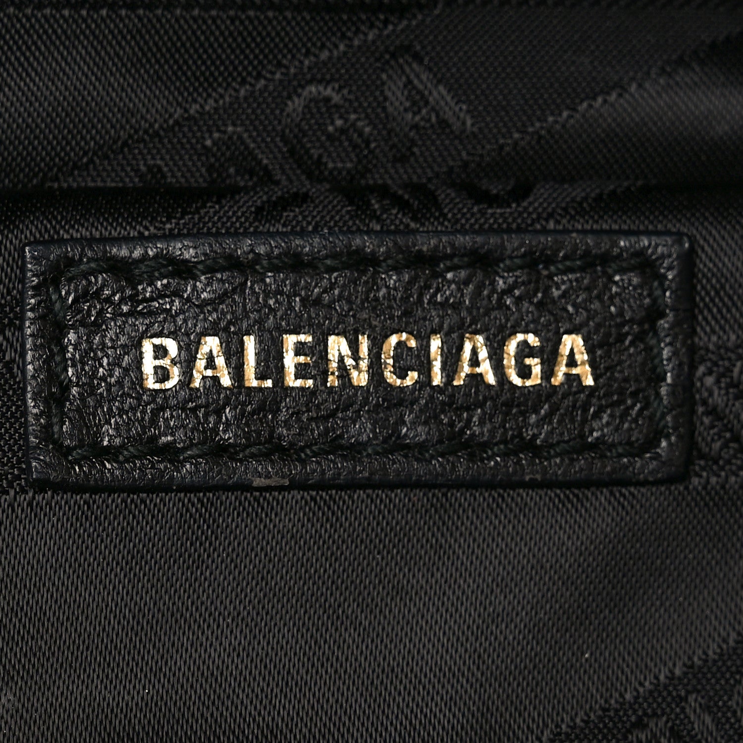 Balenciaga Shiny Goatskin Allover Logo Embossed XS Souvenir Belt Bag Gris 6 of 9