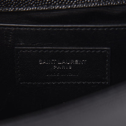 Saint Laurent Grain De Poudre Small Monogram Kate Satchel Black 7 of 10