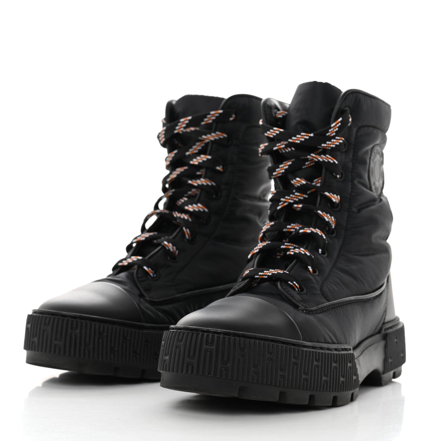 Hermes Calfskin Parachute Fresh Ankle Boots 37 Black 3 of 9
