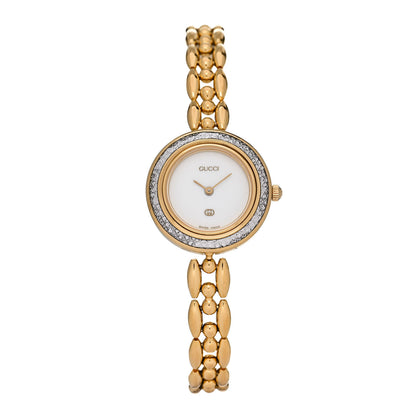 Gucci Stainless Steel 26mm Rice Link Interchangeable Bezel Quartz Watch 1 of 6