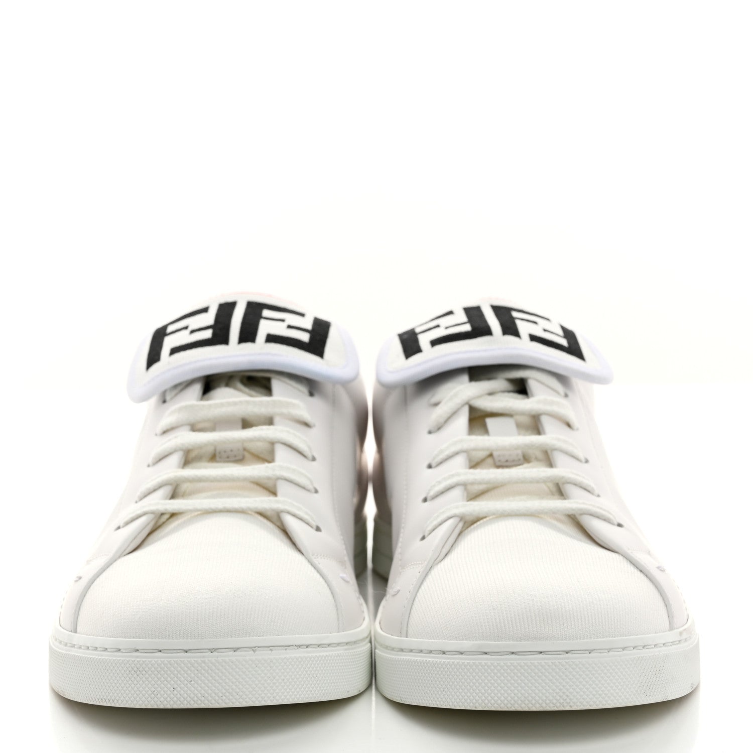 Fendi Calfskin FF Mens Low Top Sneakers 9 White 2 of 11