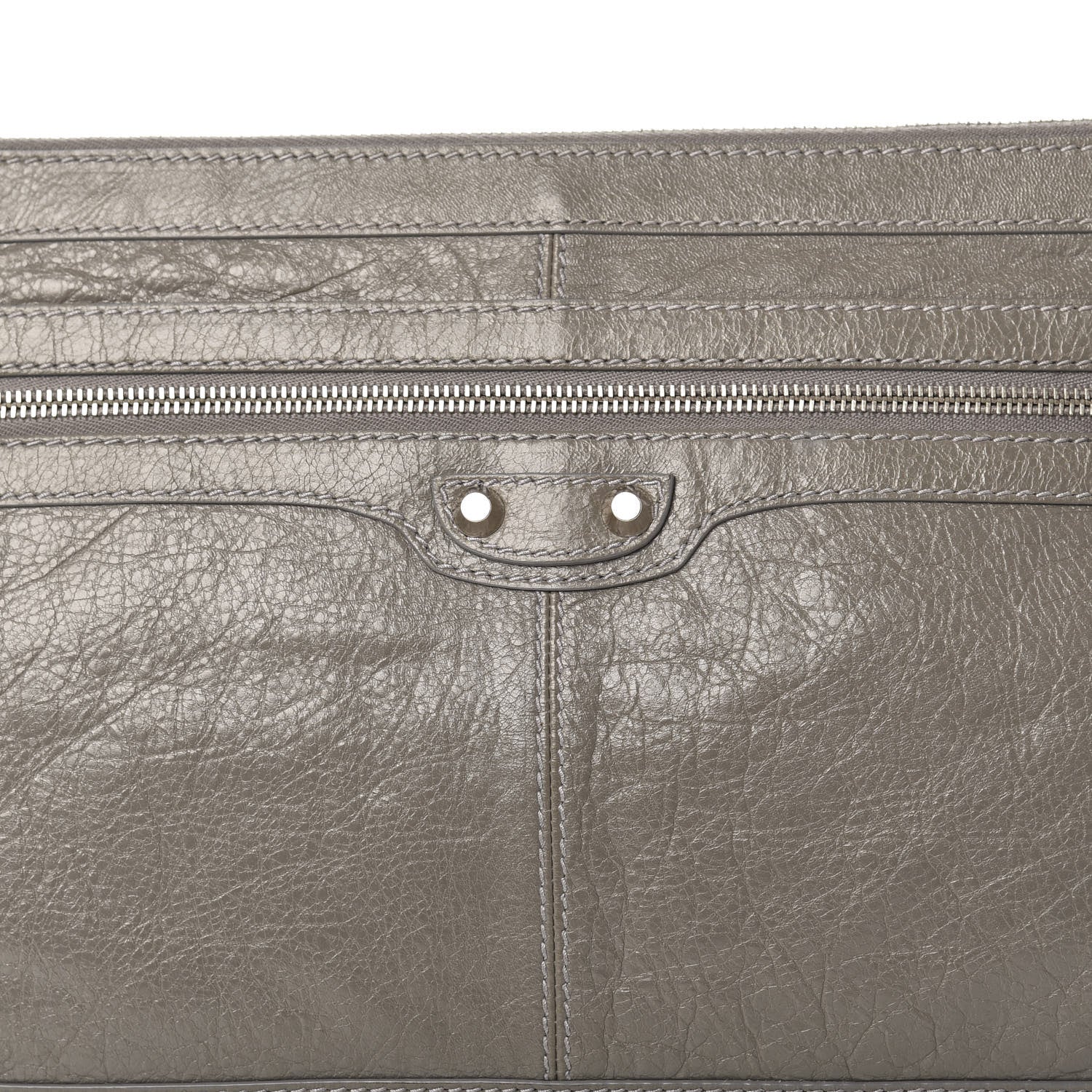 Balenciaga Agneau Arena Classic Hardware Medium Clip Gris Fumee 7 of 7