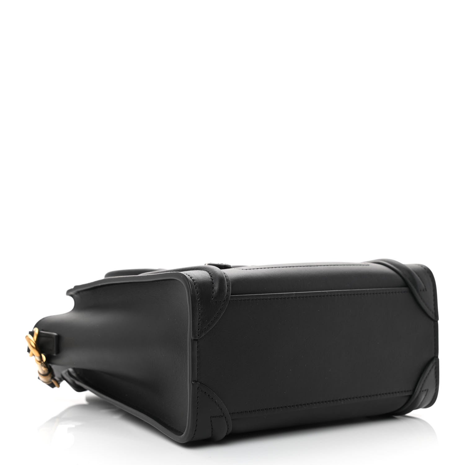 Celine Smooth Calfskin Nano Luggage Black 4 of 12