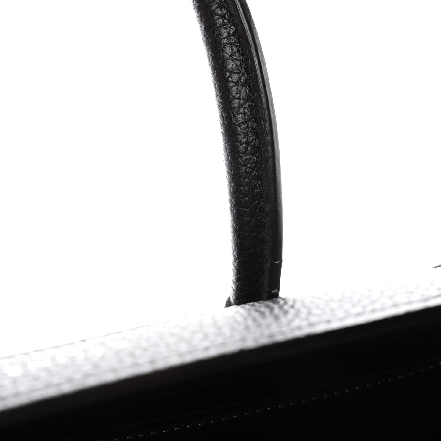 Drummed Calfskin Nano Luggage Black