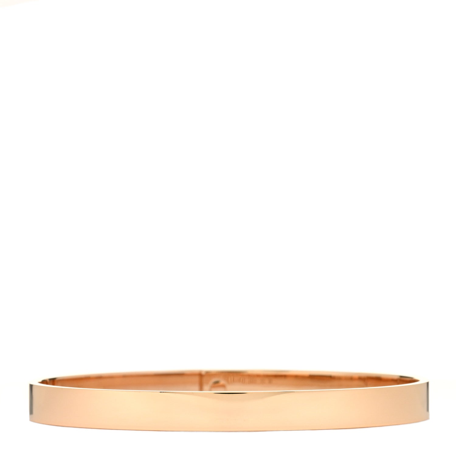 Hermes 18K Rose Gold Diamond PM Kelly Pave Bracelet SH 2 of 3