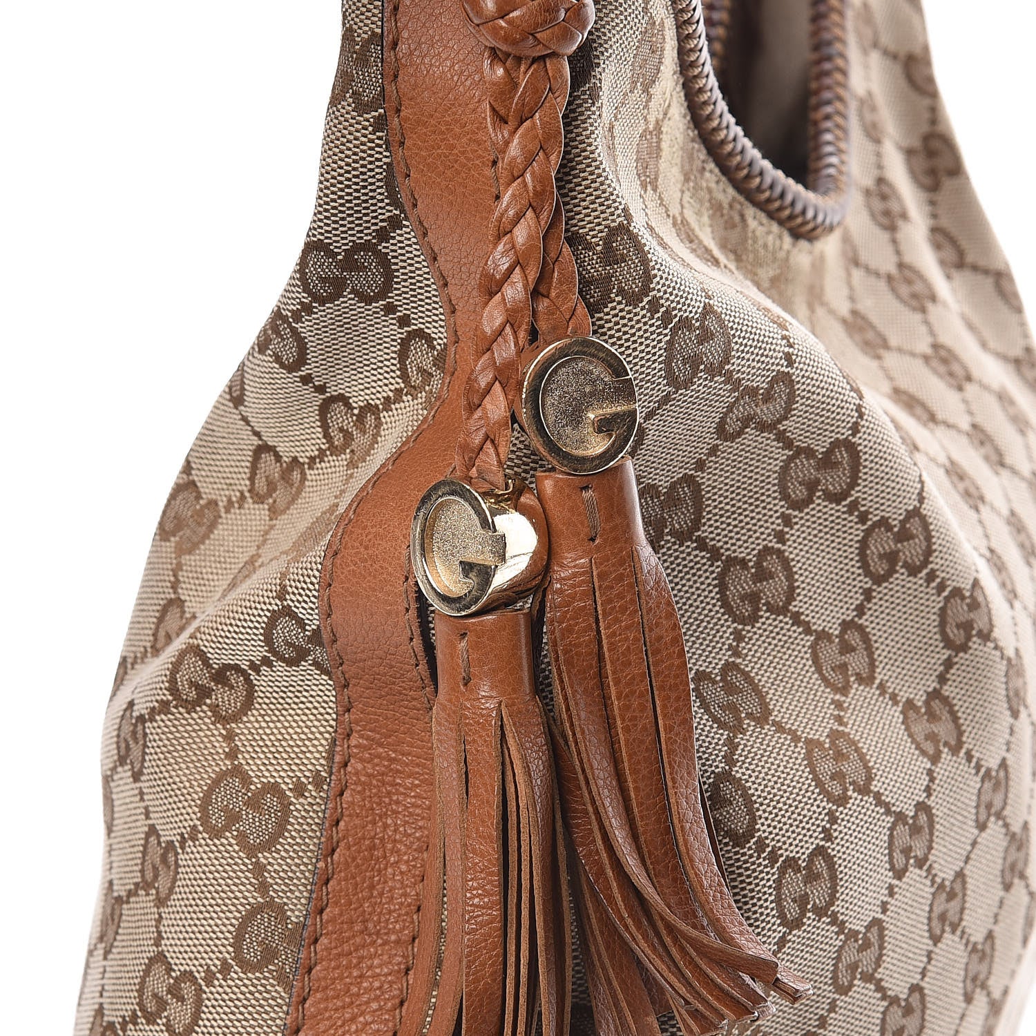 Gucci Monogram Medium Marrakech Hobo Camel 19 of 21