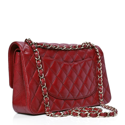 Chanel Caviar Quilted Medium Double Flap Red 2 of 4