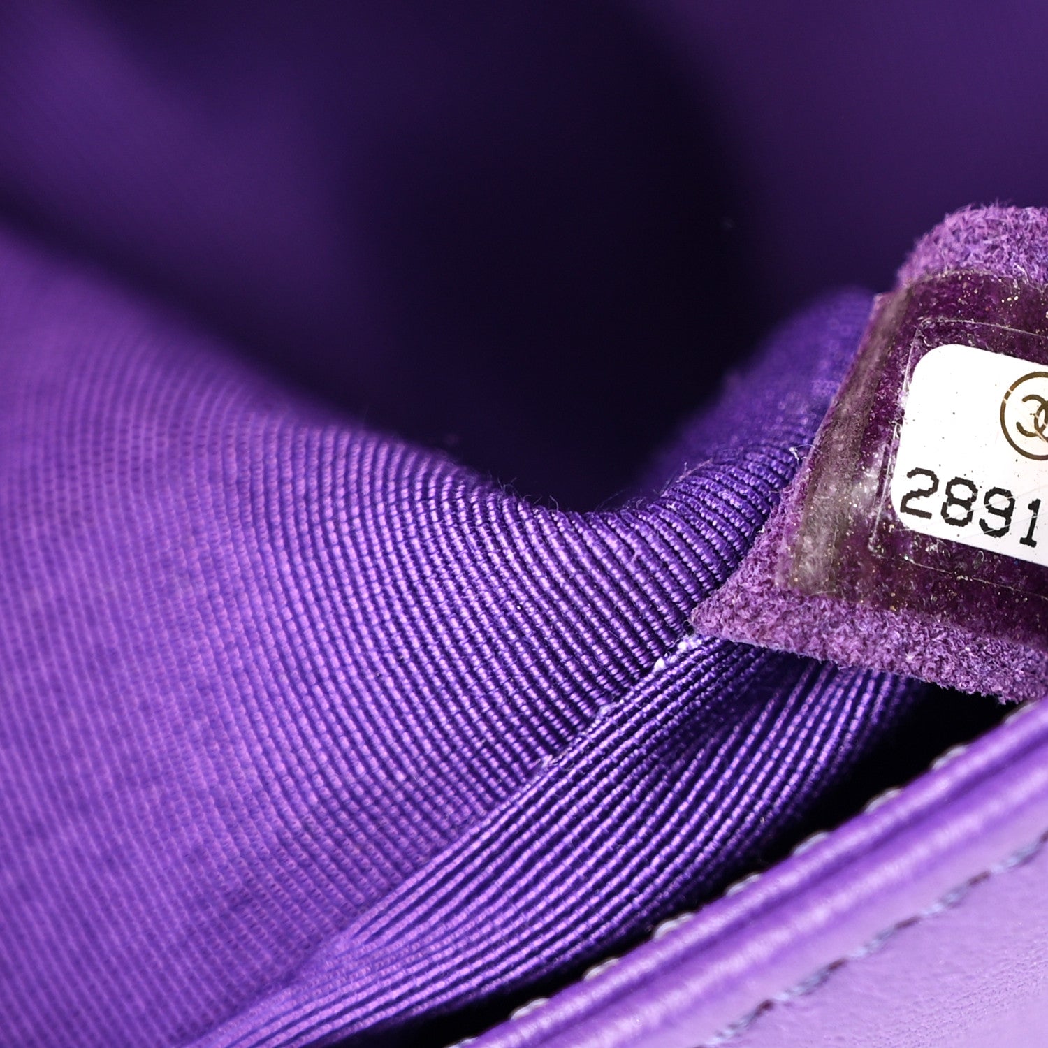 Chanel Lambskin Quilted Medium Boy Flap Purple 7 of 12