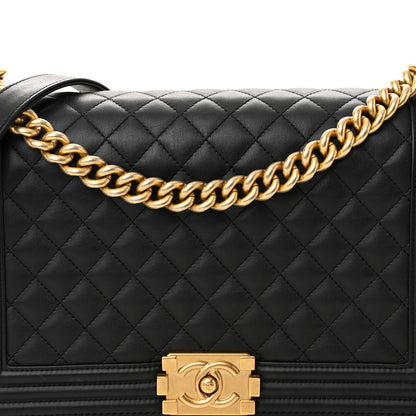 Chanel Calfskin Quilted New Medium Boy Flap Black 8 of 10
