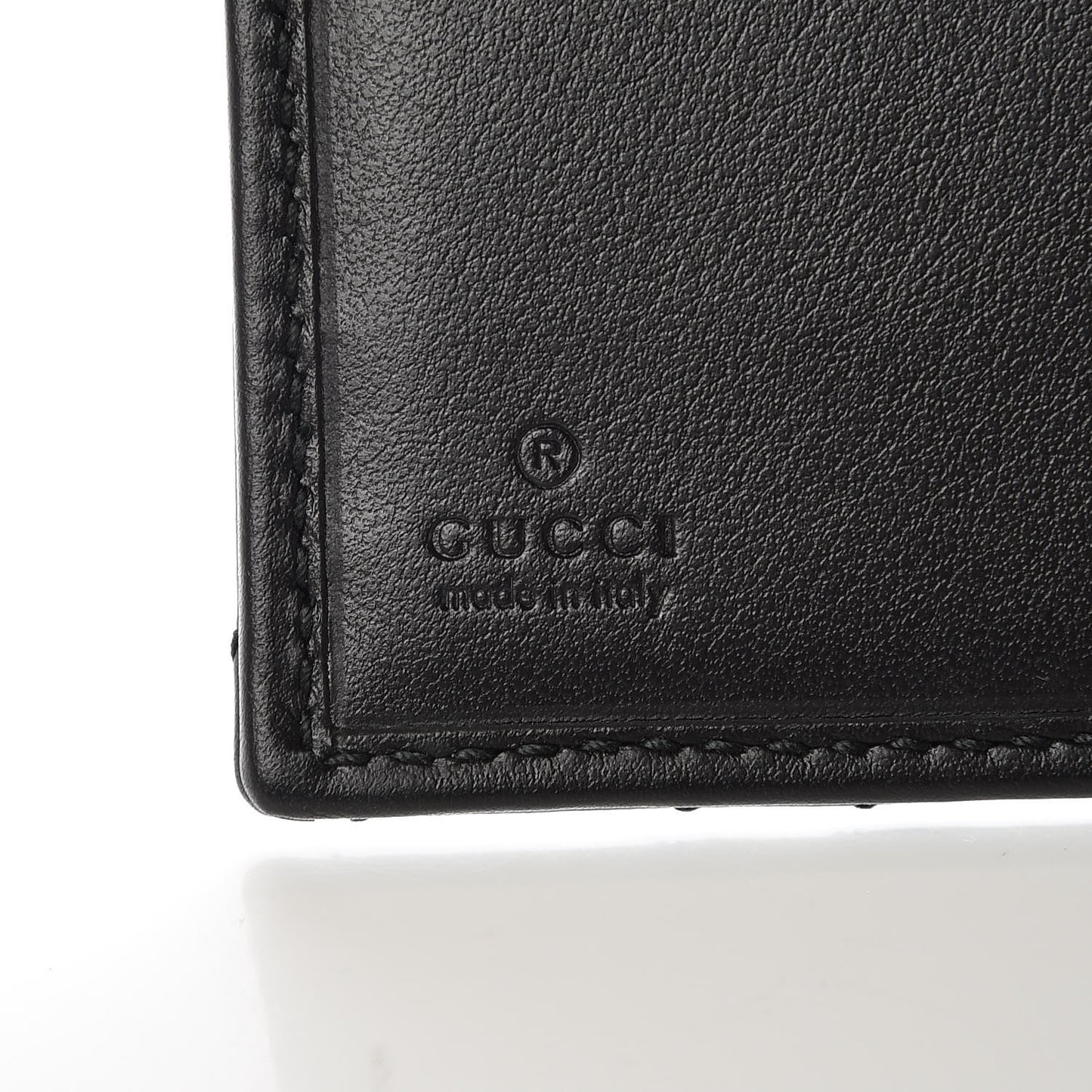 Calfskin Matelasse GG Marmont ID Card Case Wallet Black