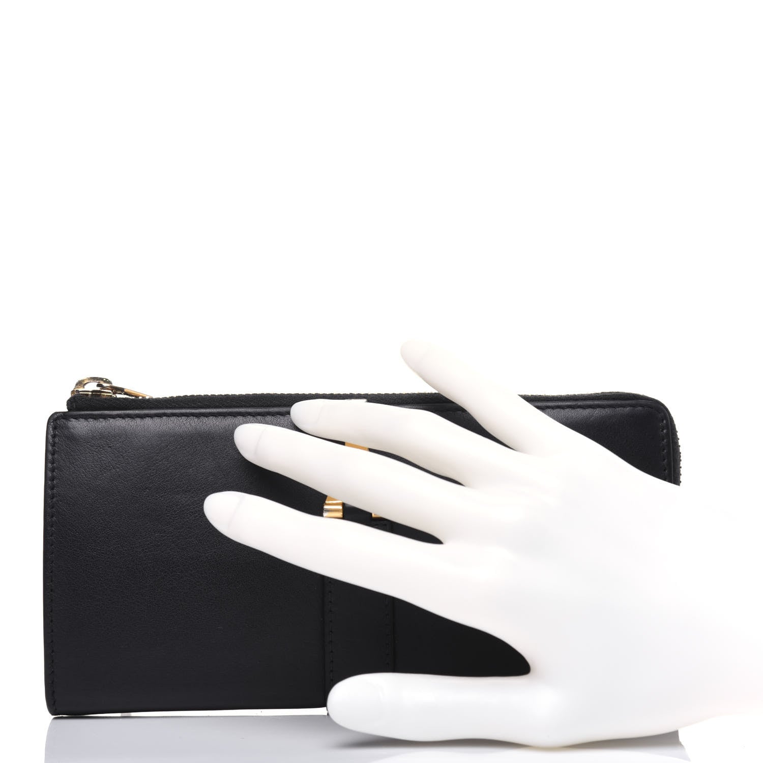 Saint Laurent Calfskin Classic Y Ligne Zip Wallet Black 3 of 19