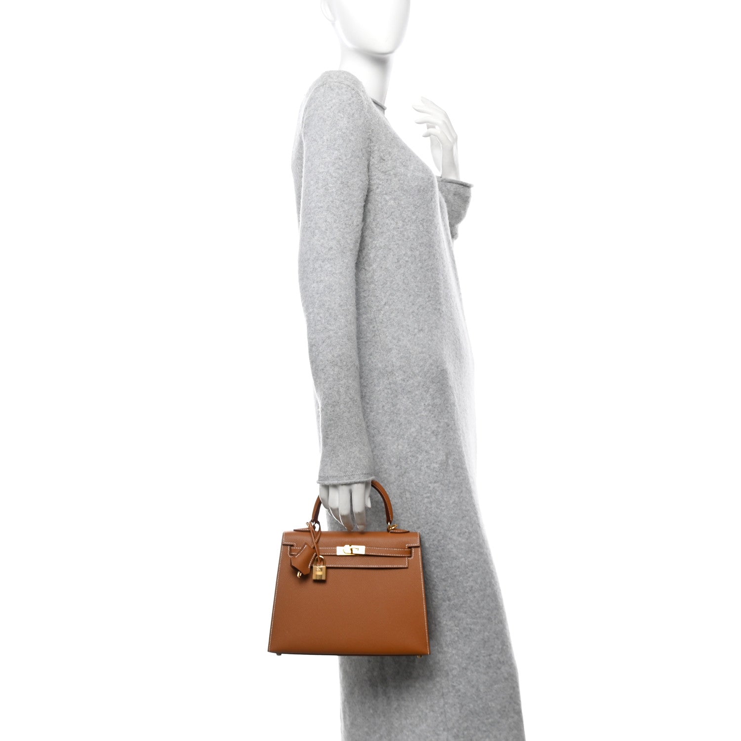 Hermes Epsom Kelly Sellier 25 Gold 2 of 11