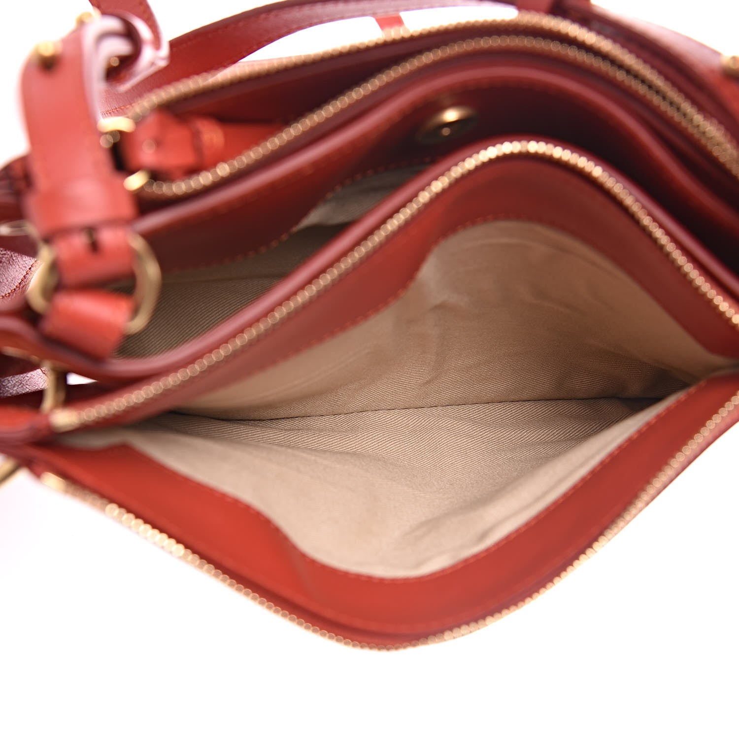 Chloe Calfskin Suede Mini Roy Bag Earthy Red 7 of 11