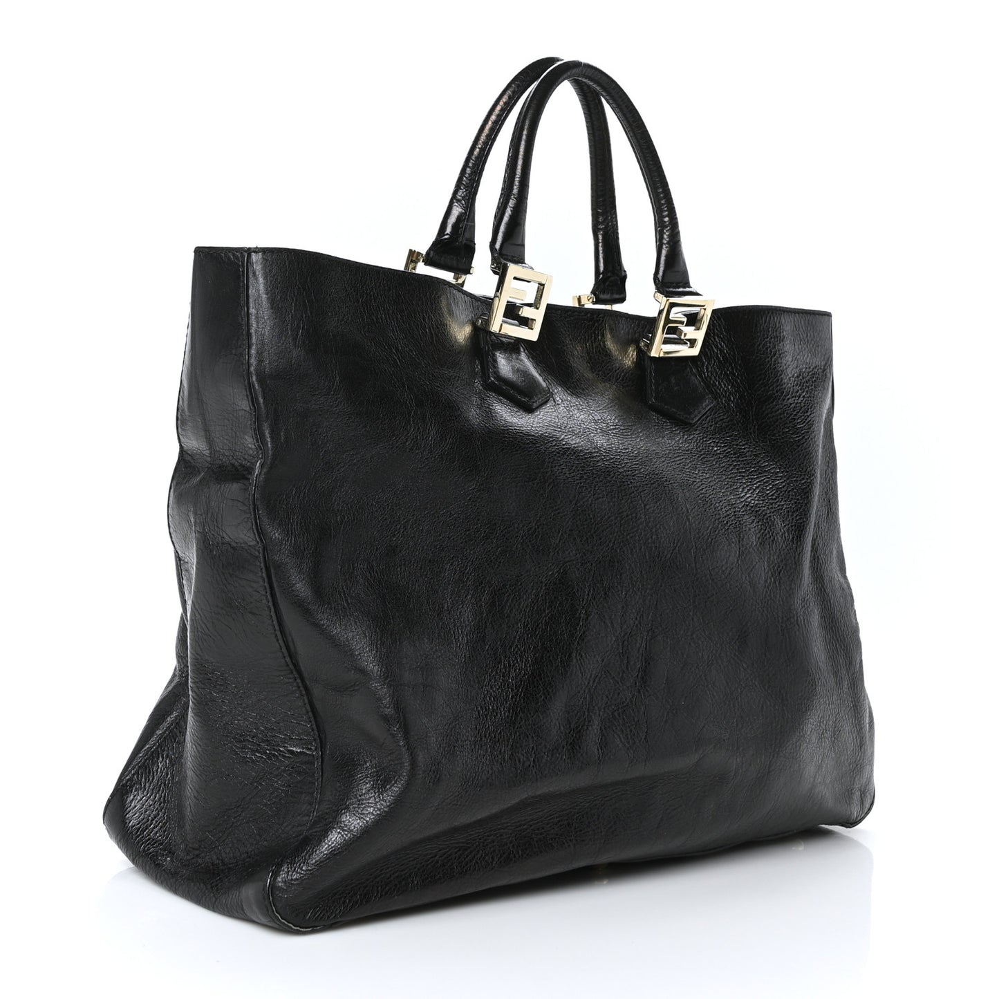 Vitello Acqua Large Twins Tote Black