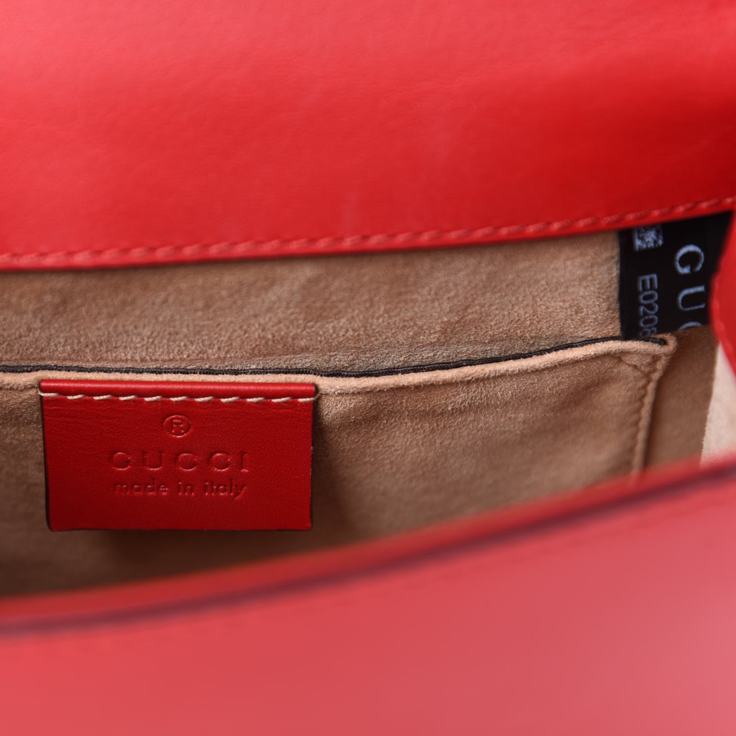 Gucci Calfskin Mini Sylvie Chain Shoulder Bag Hibiscus Red 9 of 11