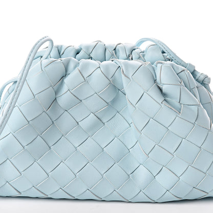 Bottega Veneta Nappa Intrecciato The Mini Pouch Topazio Silver 7 of 9