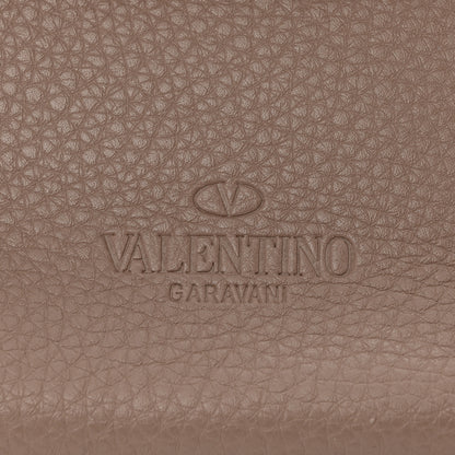 Valentino Garavani Grained Calfskin Rockstud Shoulder Tote Poudre 7 of 11