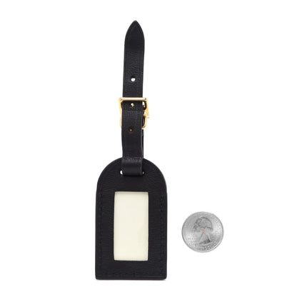 Louis Vuitton Calfskin City Steamer Luggage Tag Black 2 of 4