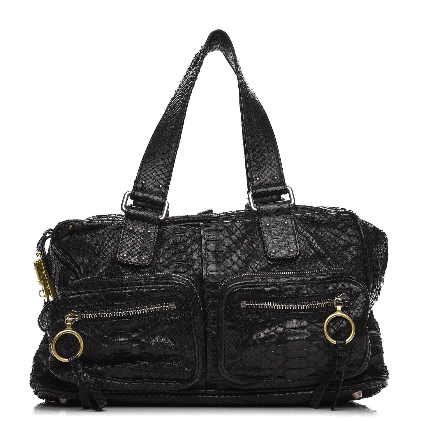 Python Large Betty Shoulder Bag Black