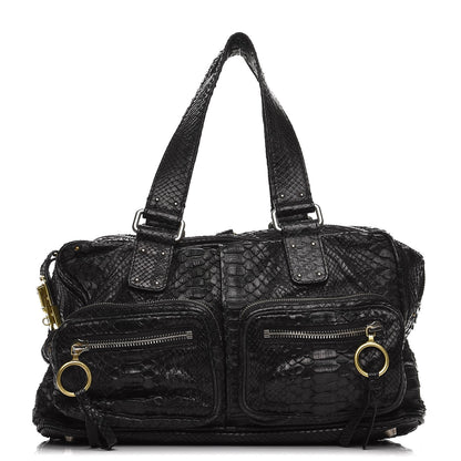 Chloe Python Large Betty Shoulder Bag Black 1 of 11