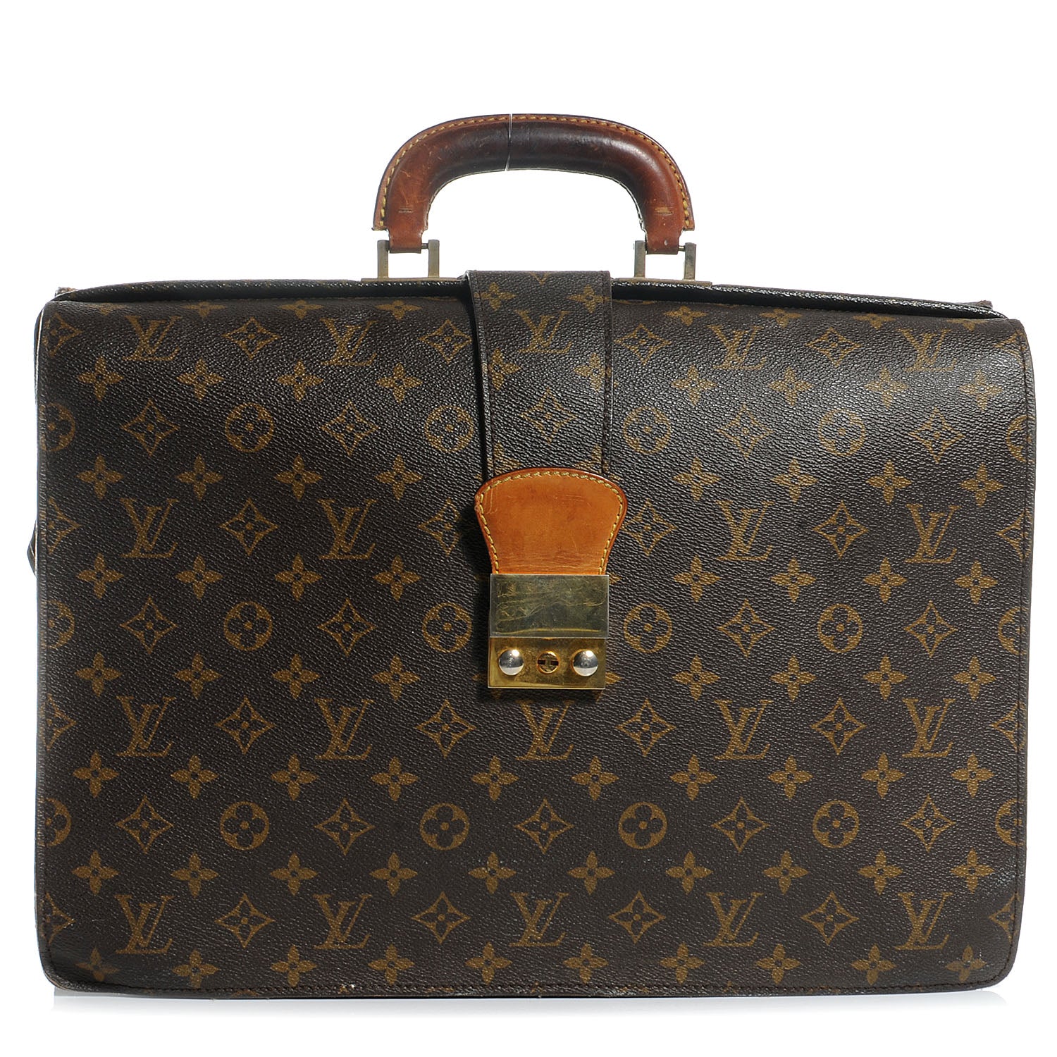 Louis Vuitton Monogram Serviette Fermoir Briefcase 1 of 14