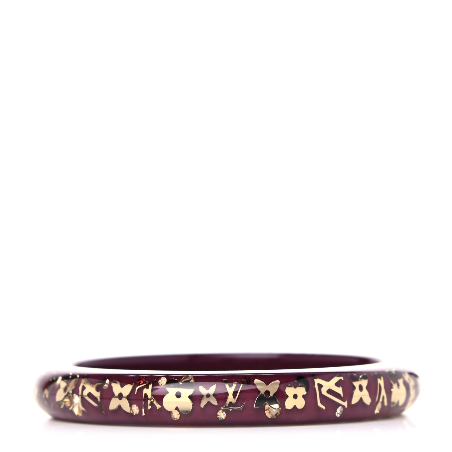 Louis Vuitton Resin Swarovski Medium Inclusion Bracelet PM Praline 1 of 6