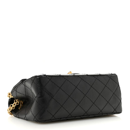 Chanel Aged Calfskin Quilted 2.55 Reissue Mini Flap Black 4 of 12