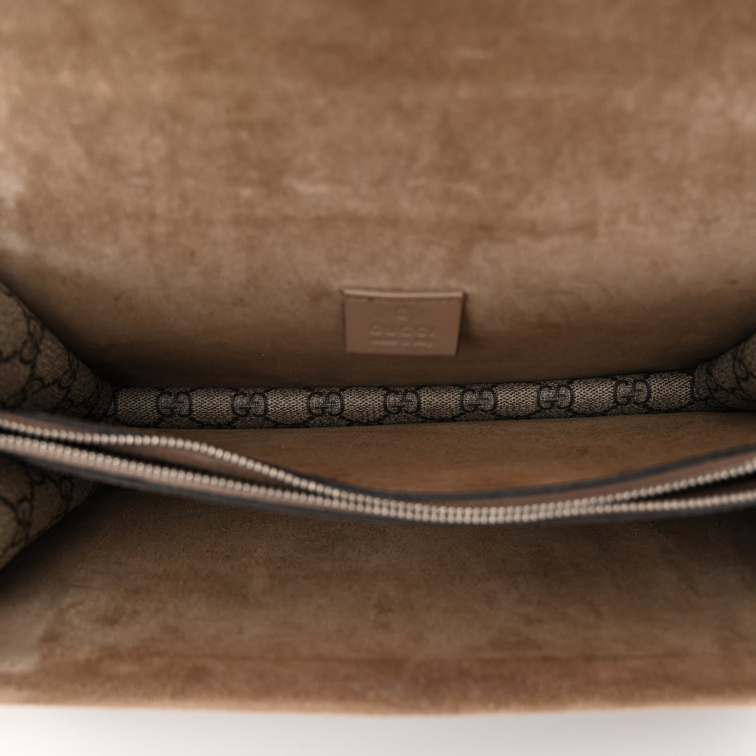 Gucci GG Supreme Monogram Small Dionysus Shoulder Bag Taupe 5 of 12