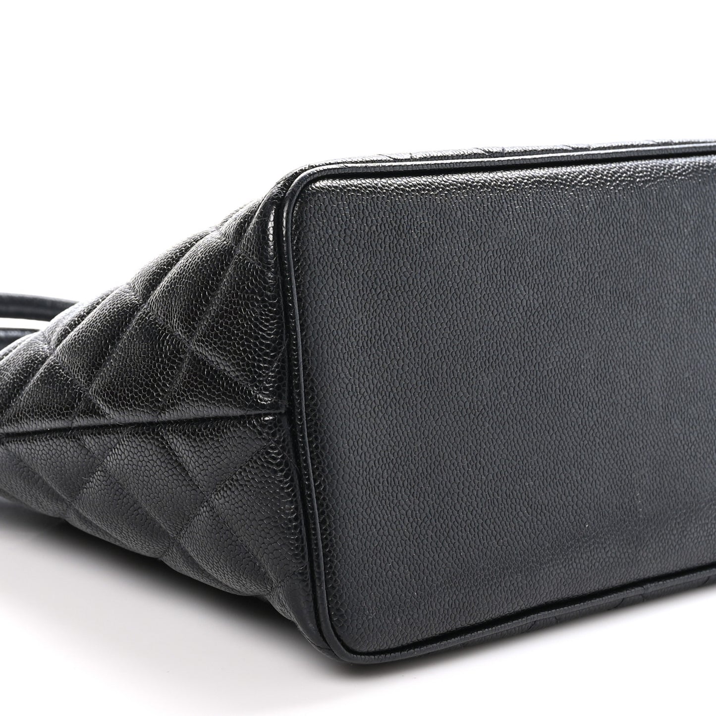 Caviar Quilted Medallion Tote Black