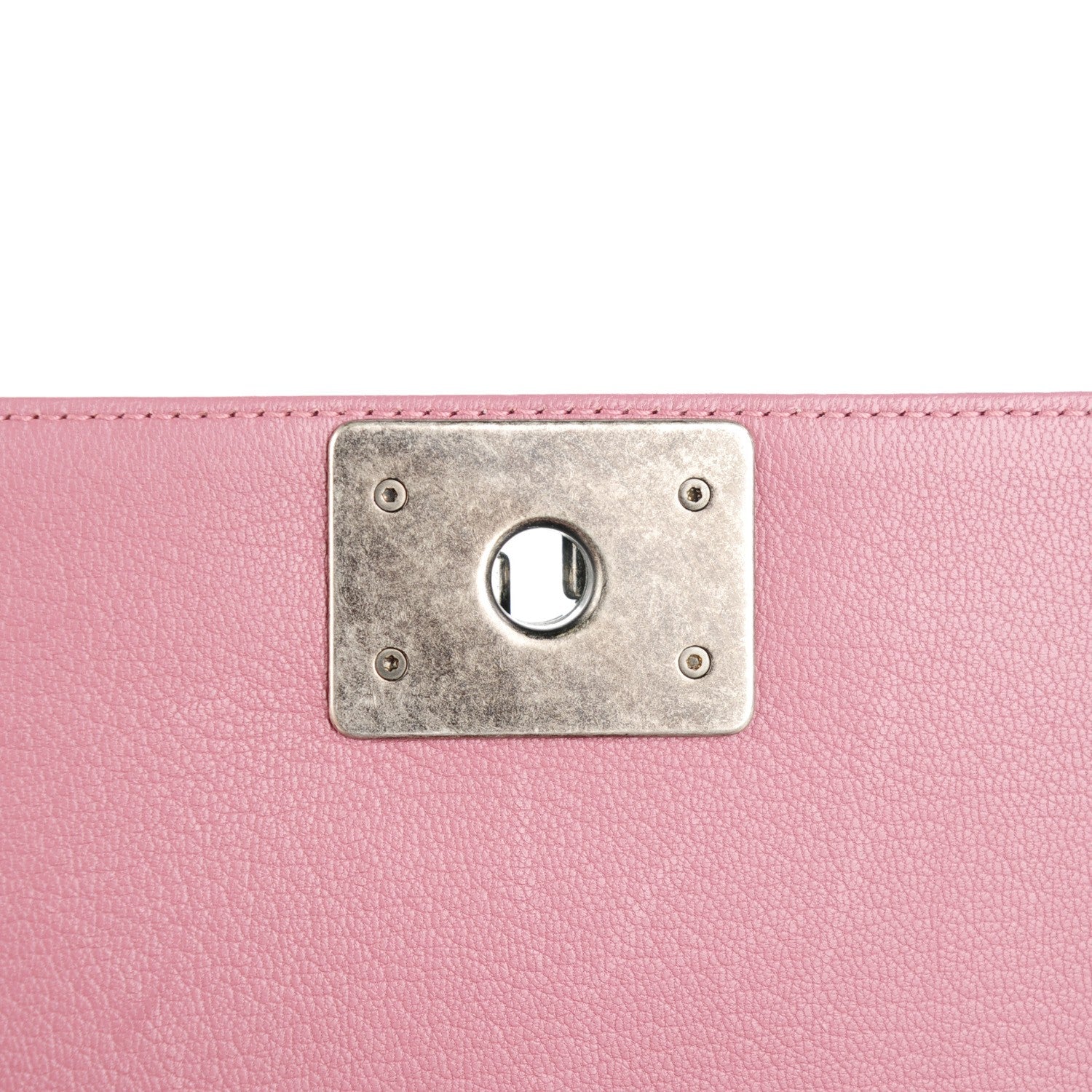 Chanel Goatskin Quilted Patent Small Duo Boy Flap Pink 6 of 8