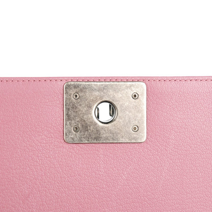Chanel Goatskin Quilted Patent Small Duo Boy Flap Pink 6 of 8