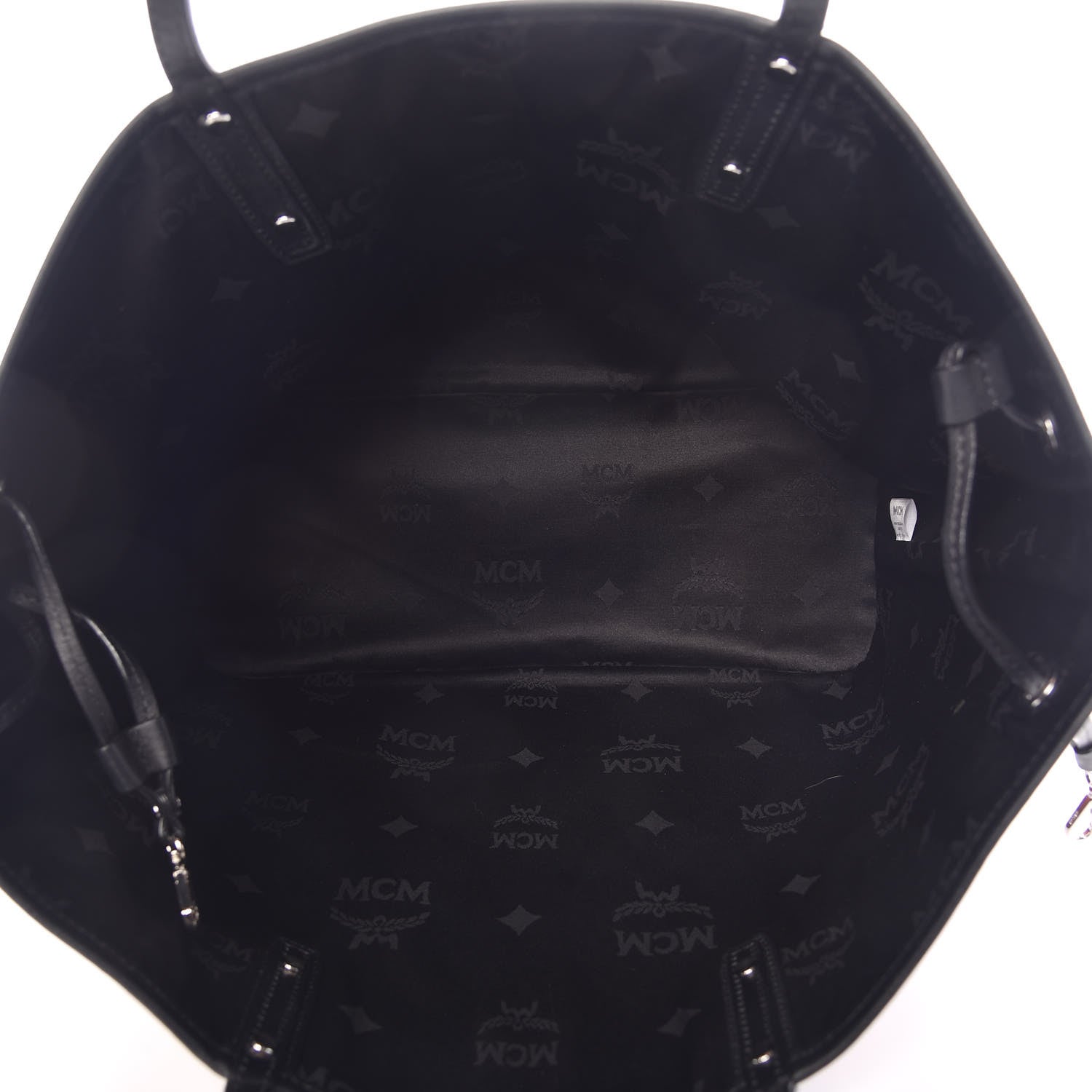 MCM Metallic Visetos Medium Shopper Tote Scooter Red 5 of 8