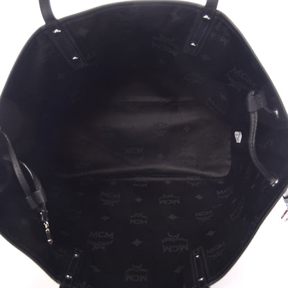 MCM Metallic Visetos Medium Shopper Tote Scooter Red 5 of 8