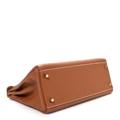 Hermes Togo Kelly Retourne 32 Gold 4 of 11
