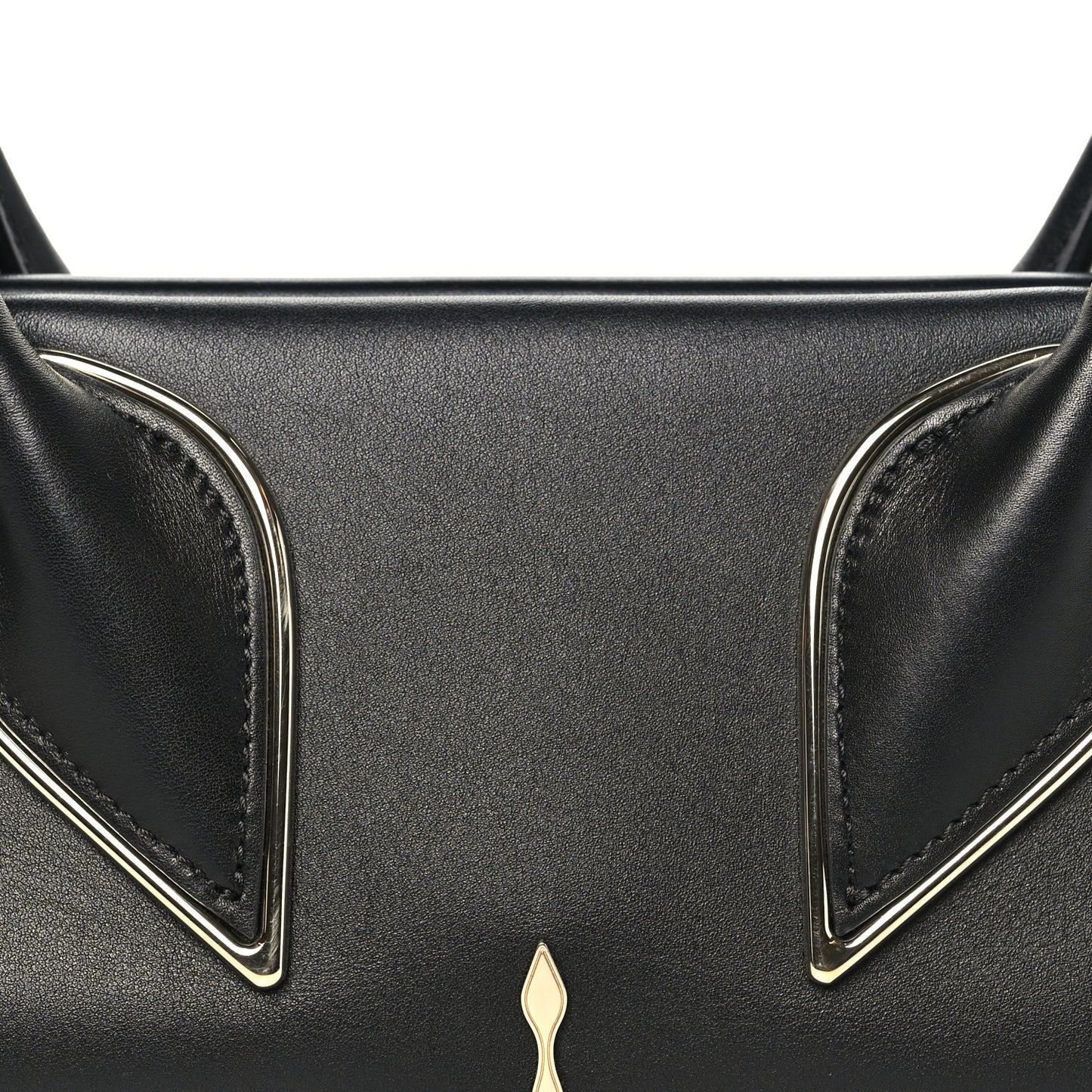 Calfskin Cordia Venus Shoulder Bag Black
