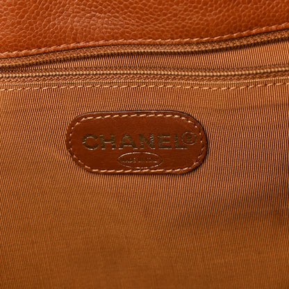 Chanel Caviar Large CC Shoulder Bag Light Brown 6 of 12