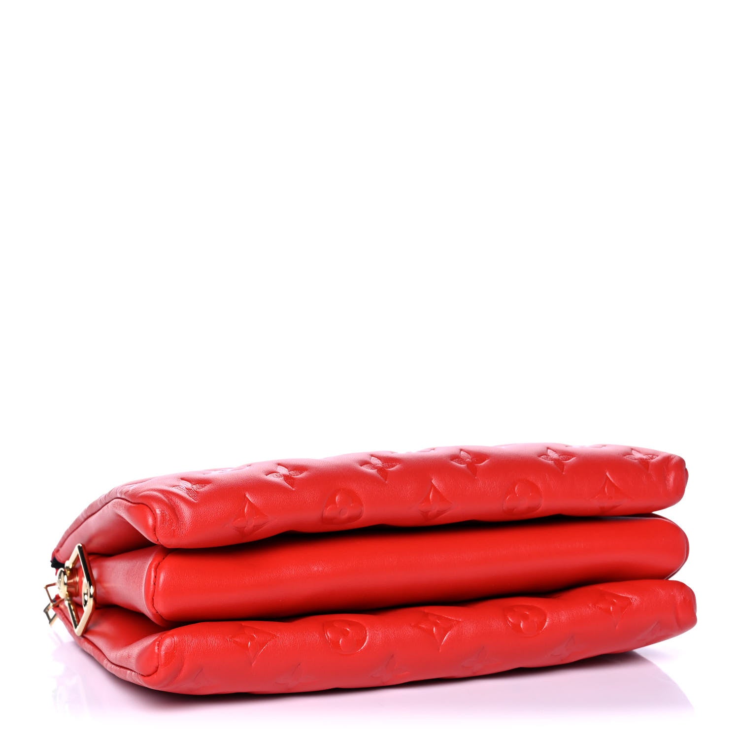 Louis Vuitton Lambskin Embossed Monogram Coussin PM Red 4 of 11