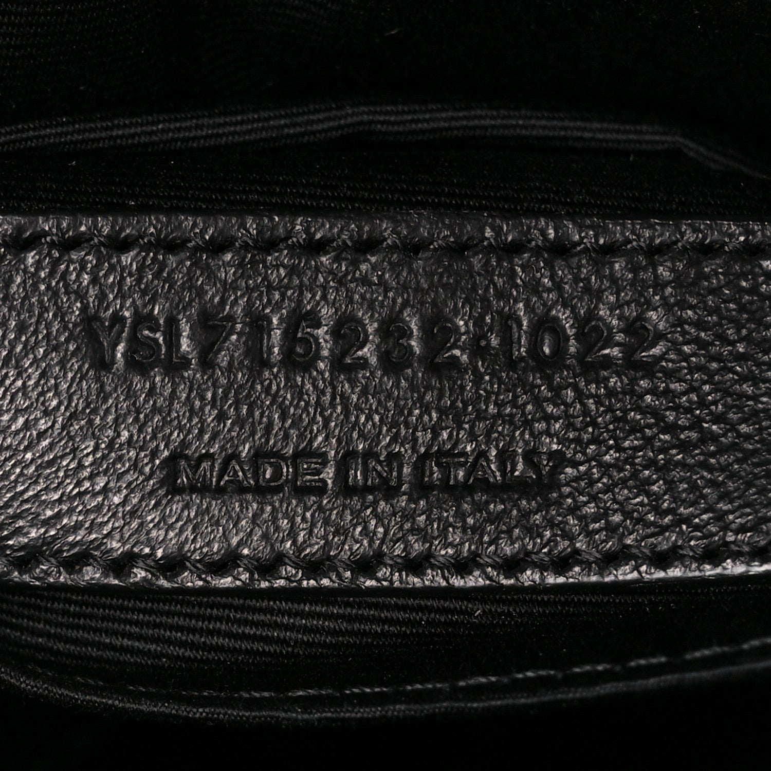 Saint Laurent Calfskin Matelasse Monogram Monochrome Lou Camera Bag Black 7 of 10