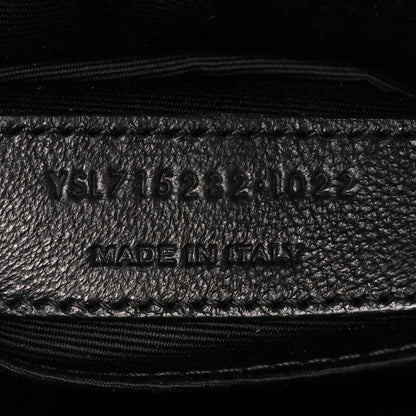 Saint Laurent Calfskin Matelasse Monogram Monochrome Lou Camera Bag Black 7 of 10