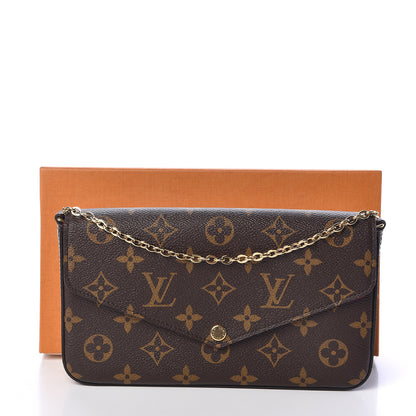 Louis Vuitton Monogram Pochette Felicie Chain Wallet Fuchsia 11 of 11