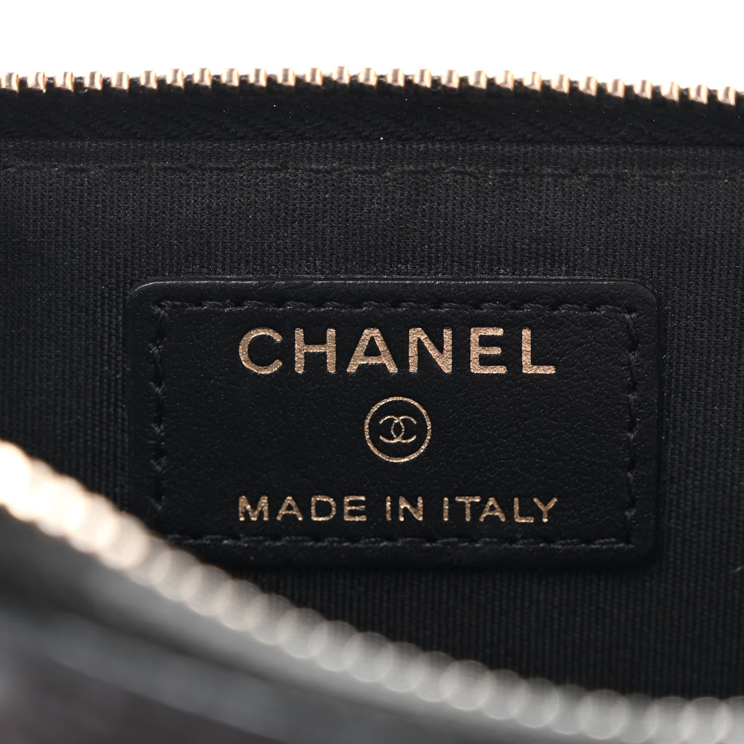 Chanel Lambskin Camellia Embossed Key Holder Case Black 6 of 10