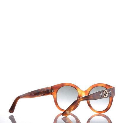 Gucci Round Frame GG Star Sunglasses GG0207S Tortoiseshell 3 of 7