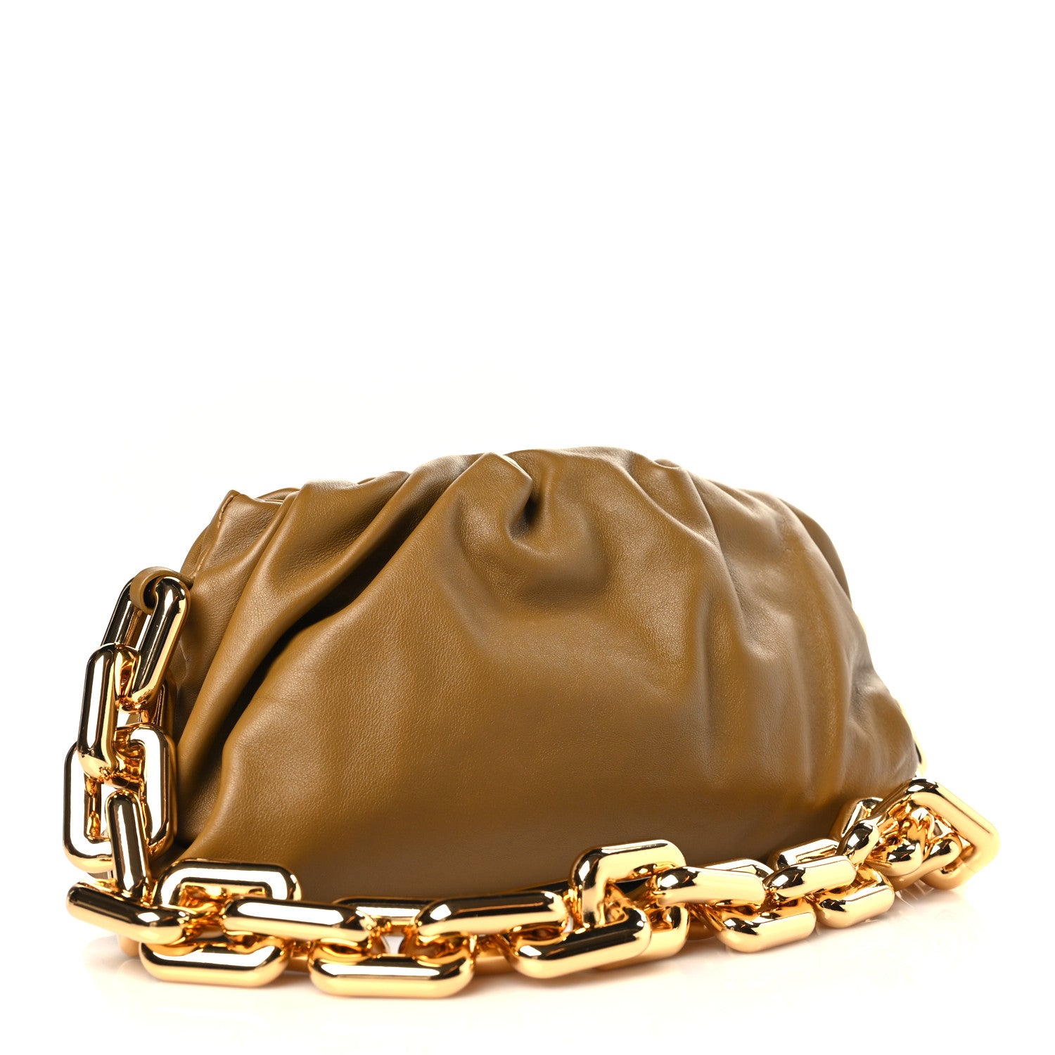 Bottega Veneta Calfskin The Pouch Chain Cammello 3 of 9