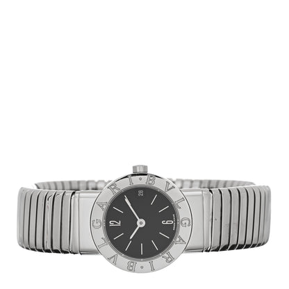 Bulgari Stainless Steel 23mm Tubogas Quartz Watch Black 2 of 4